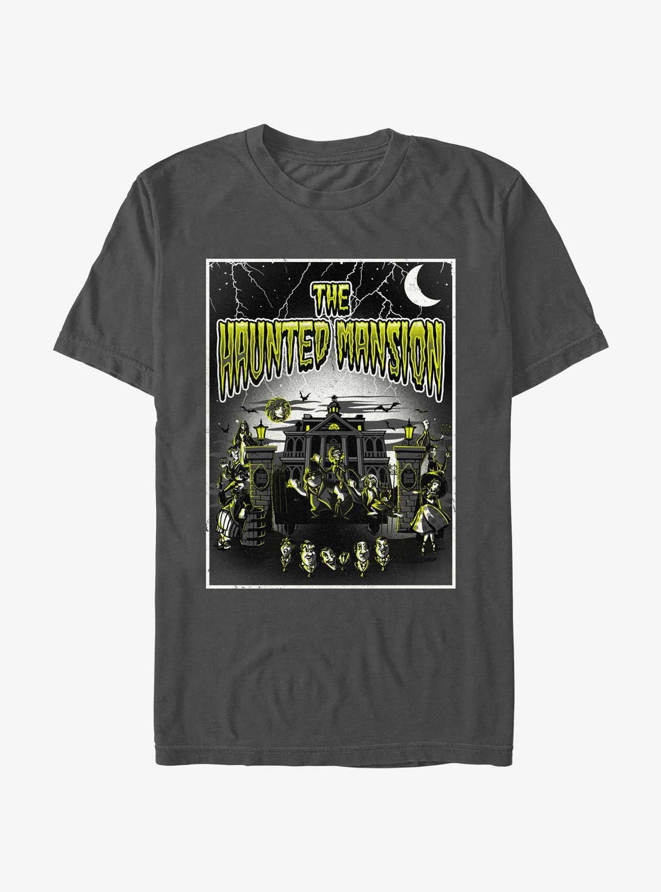Disney Haunted Mansion Horror Mansion Poster T-Shirt Hot Topic Web Exclusive