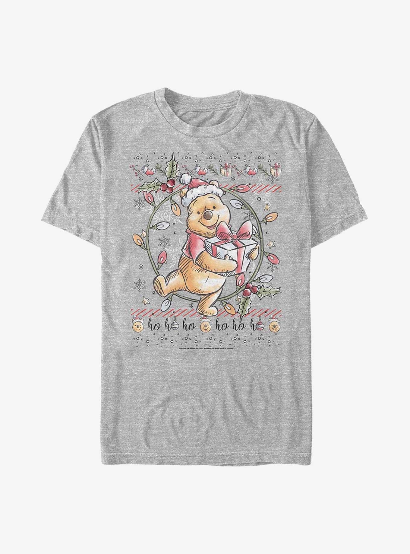 Disney Winnie The Pooh Christmas Bear Big Tall TShirt T-Shirt | Holiday Edition | Perfect For Daily Wear