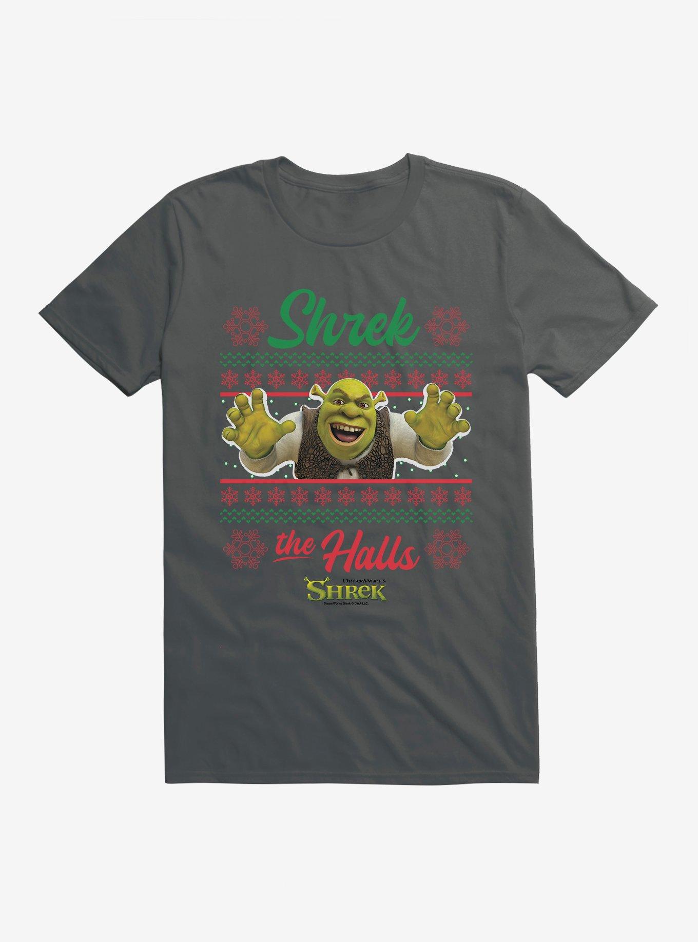 Shrek Shrek The Halls Ugly Christmas Sweater T-shirt | Trendy Graphic Tee | Casual Unisex T-shirt
