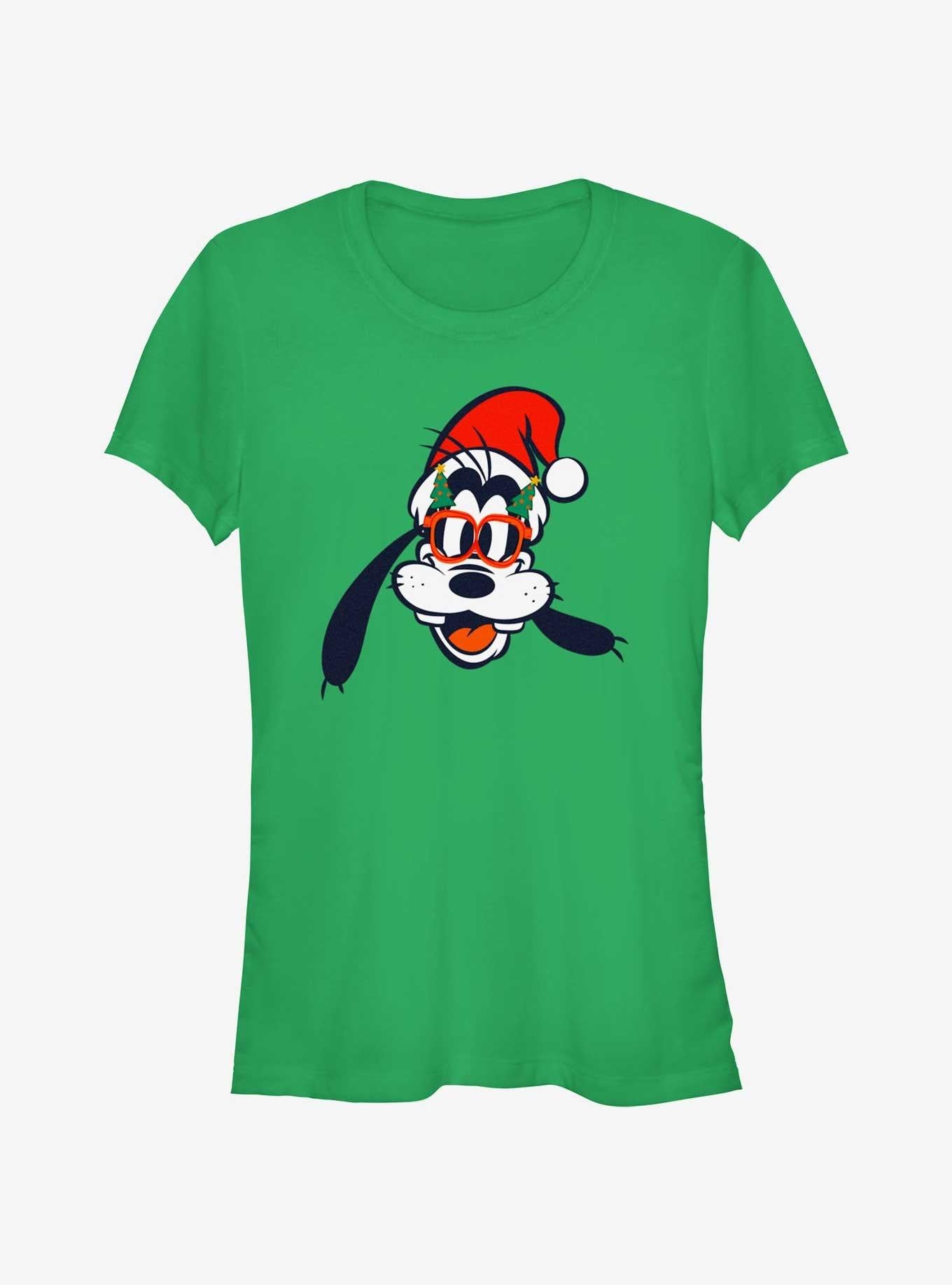 Disney Goofy Christmas Glasses Girls TShirt T-Shirt | Top Trending Graphic | Perfect For Daily Wear