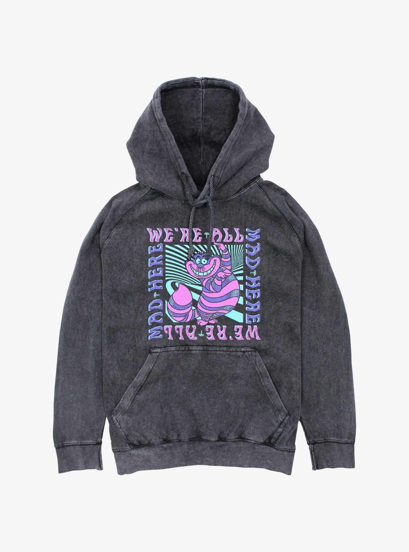 Disney Alice In Wonderland We're All Mad Here Mineral Wash Hoodie