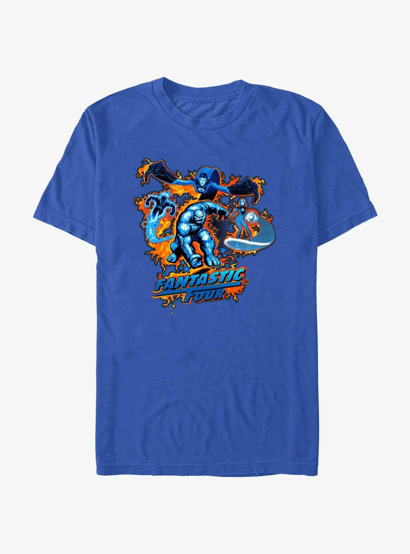 Marvel Fantastic Four Fantastic Blue T-Shirt T-Shirt – Top Trending Graphic | Trending Now