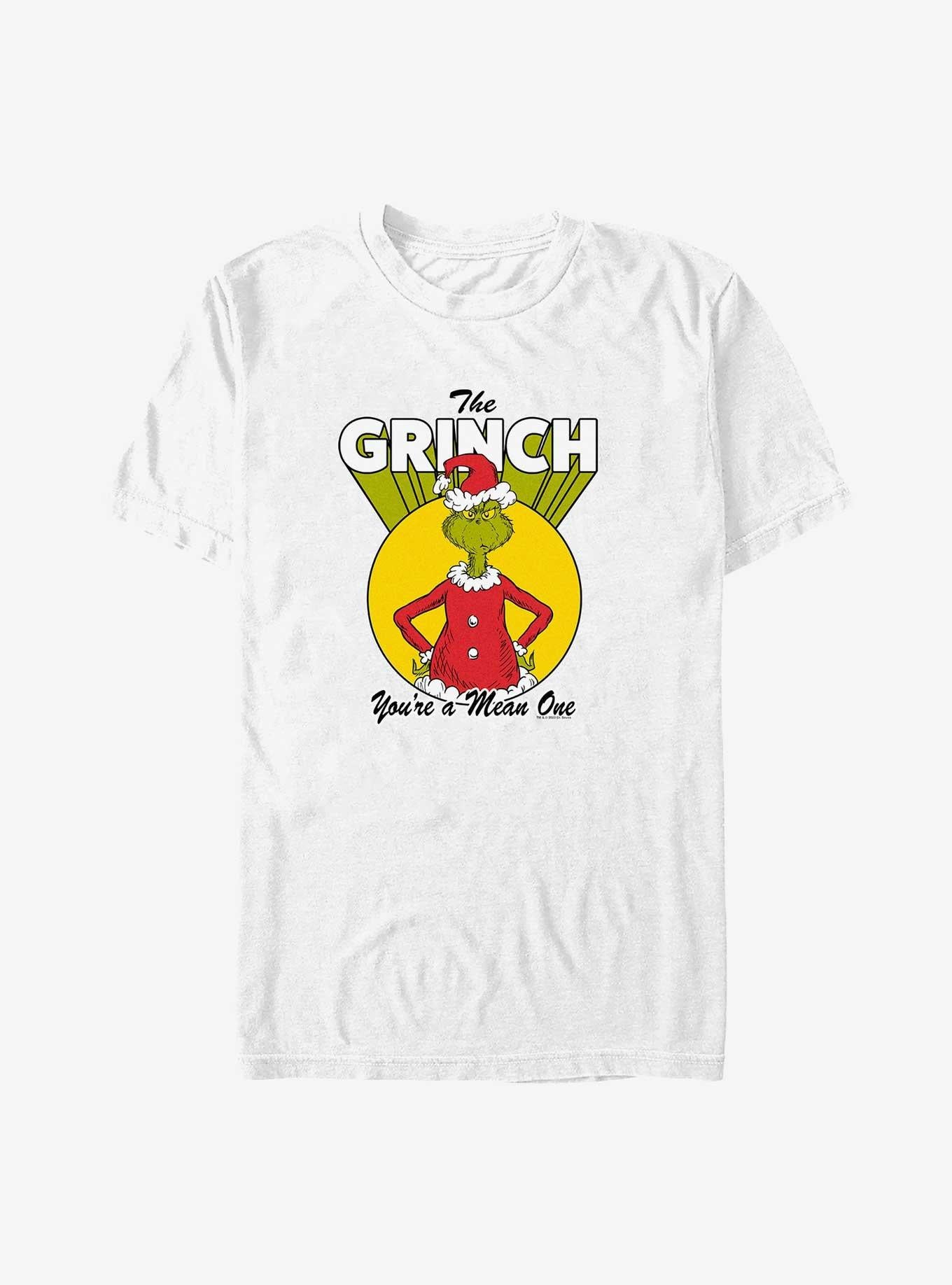 Dr Seuss The Grinch Who Stole Christmas Youre A Mean One Big Tall TShirt T-Shirt | Holiday Edition | Perfect For Daily Wear