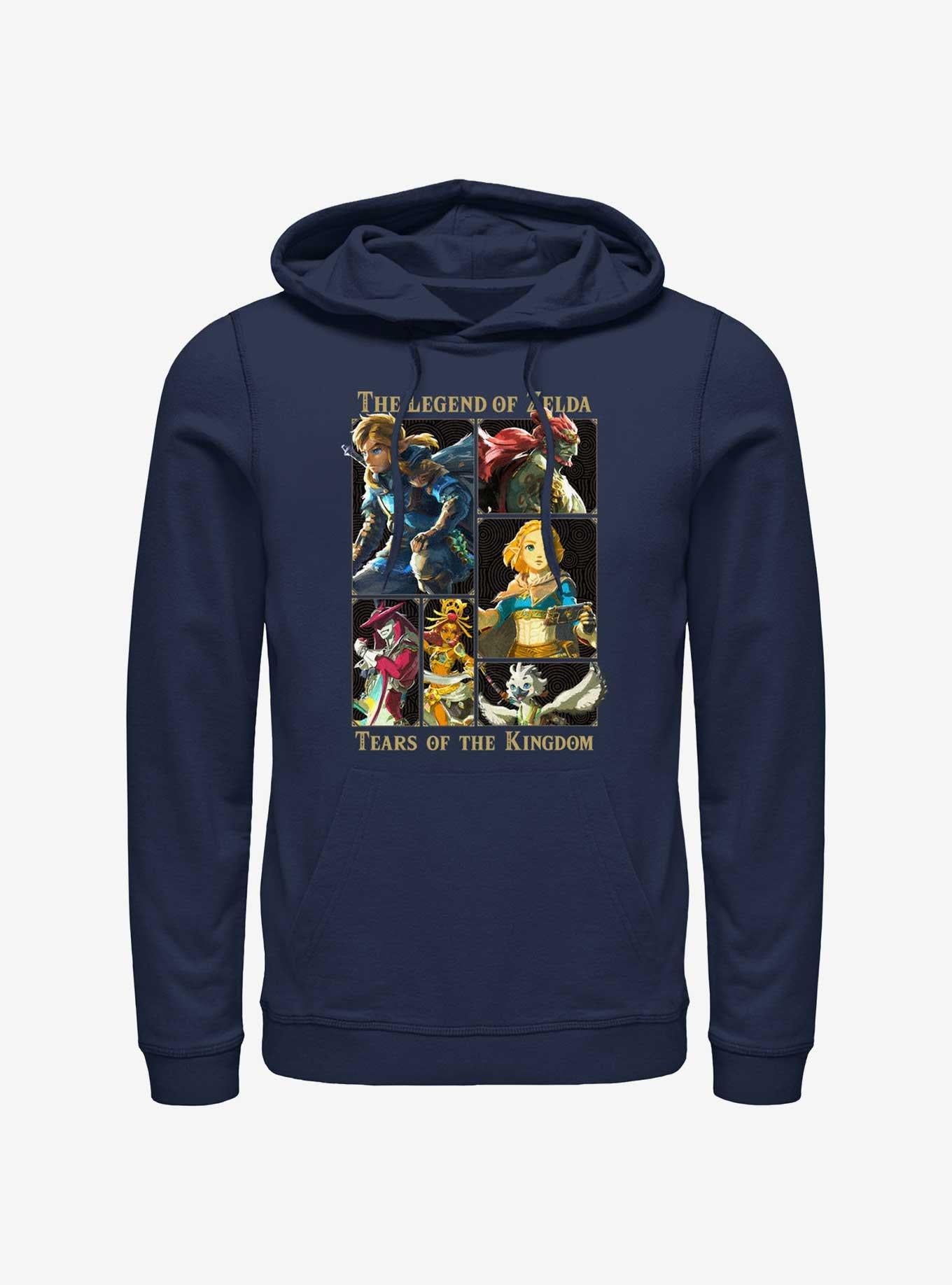 Nintendo Zelda Tears of the Kingdom Character Lineup Hoodie
