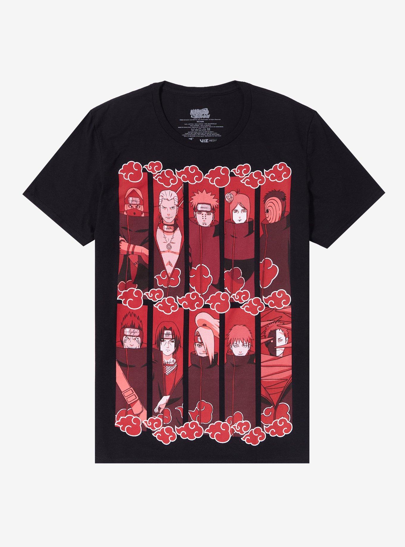 Naruto Shippuden Akatsuki Red Tonal Panel T-Shirt