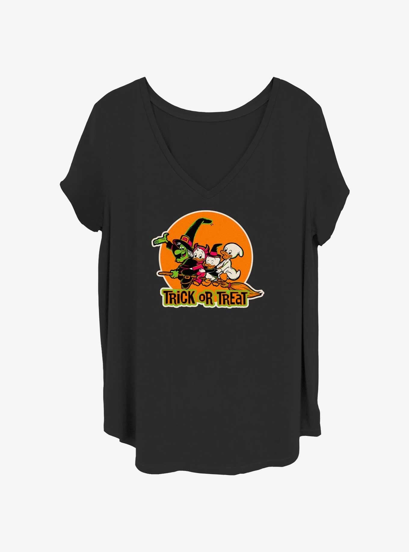 Disney100 Duckies Witch Trick or Treat Girls T-Shirt Plus Size