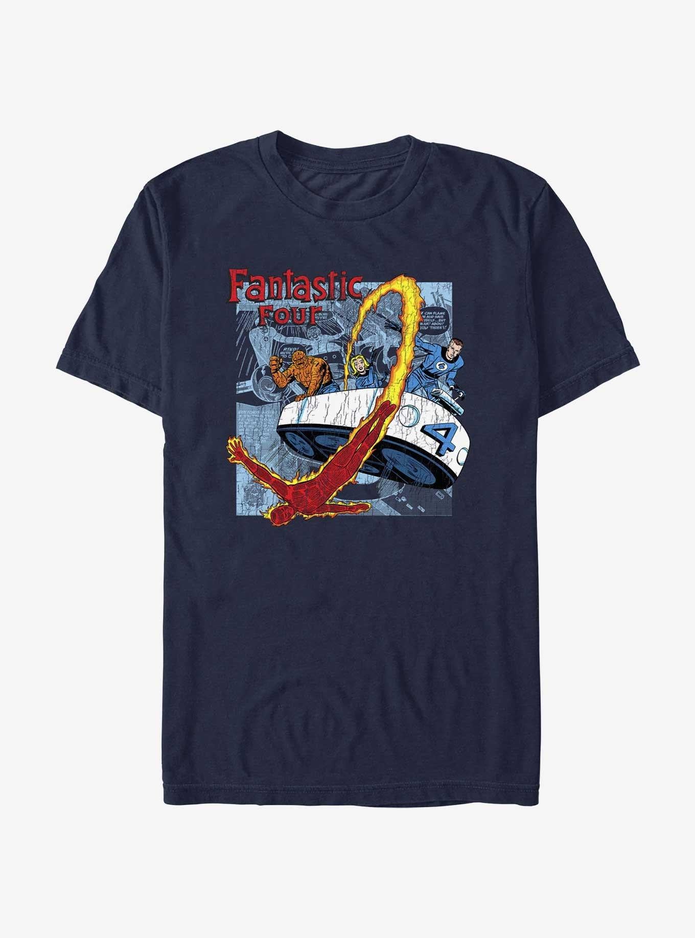 Marvel Fantastic Four Comic Four T-Shirt T-Shirt – Official Fan Merchandise | Great Gift for Fans