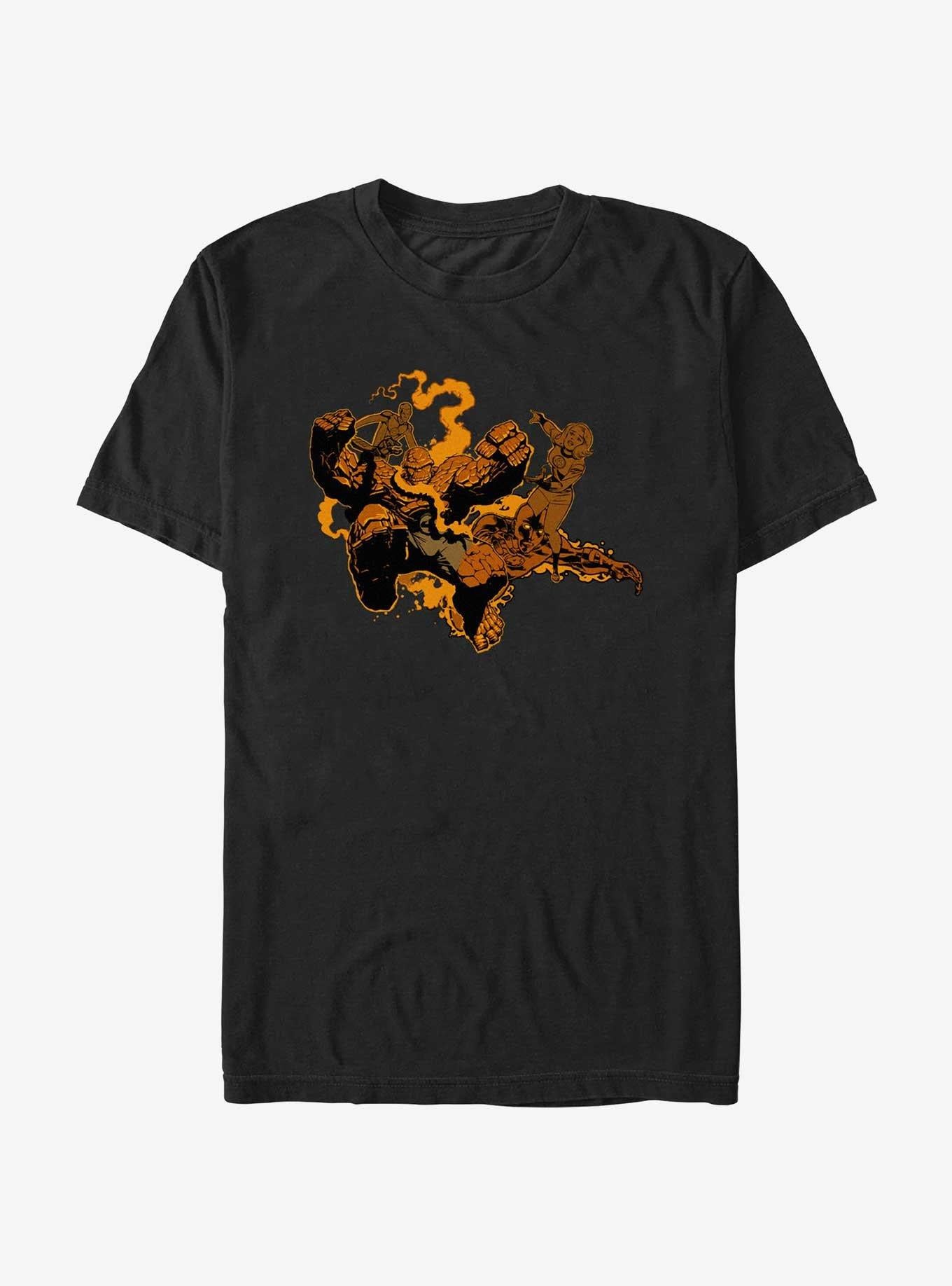 Marvel Fantastic Four Orange Four T-Shirt T-Shirt – Top Trending Graphic | Great Gift for Fans