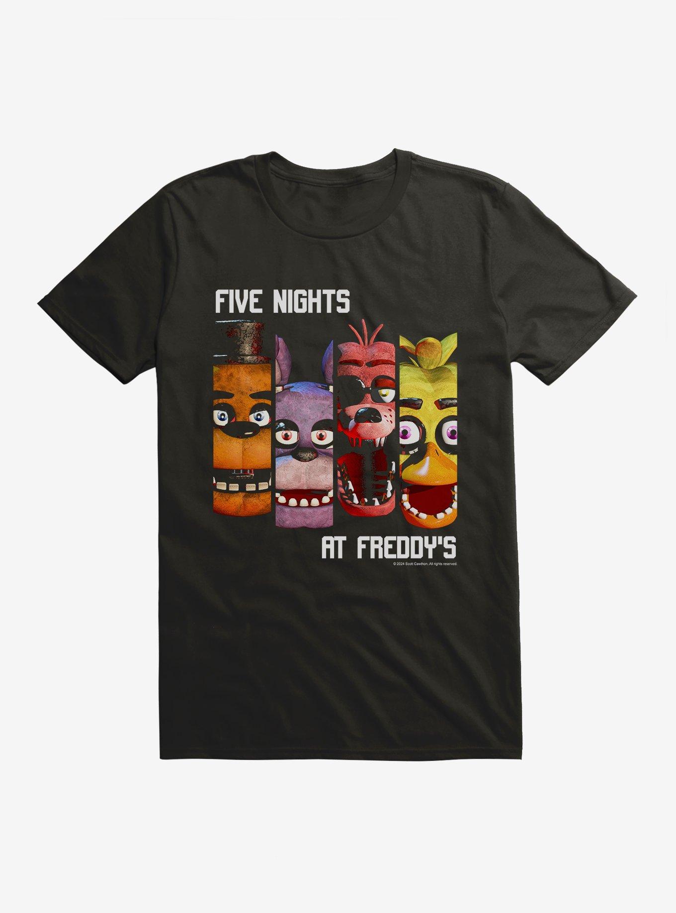 Five Nights At Freddy's Character Panels T-Shirt T-Shirt – Unique Character Design | Must-Have Style