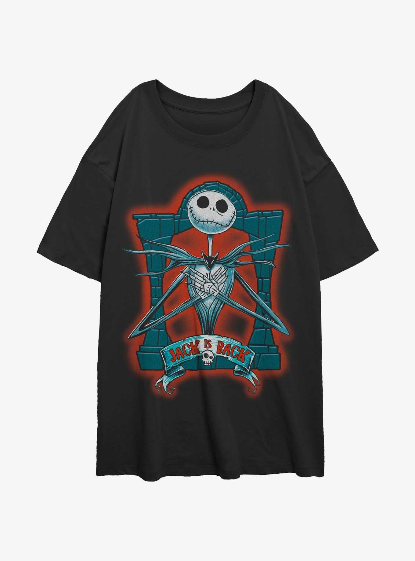 The Nightmare Before Christmas Jack Is Back Girls Oversized TShirt T-Shirt | Best-Selling Design | Top Pick For Gifting