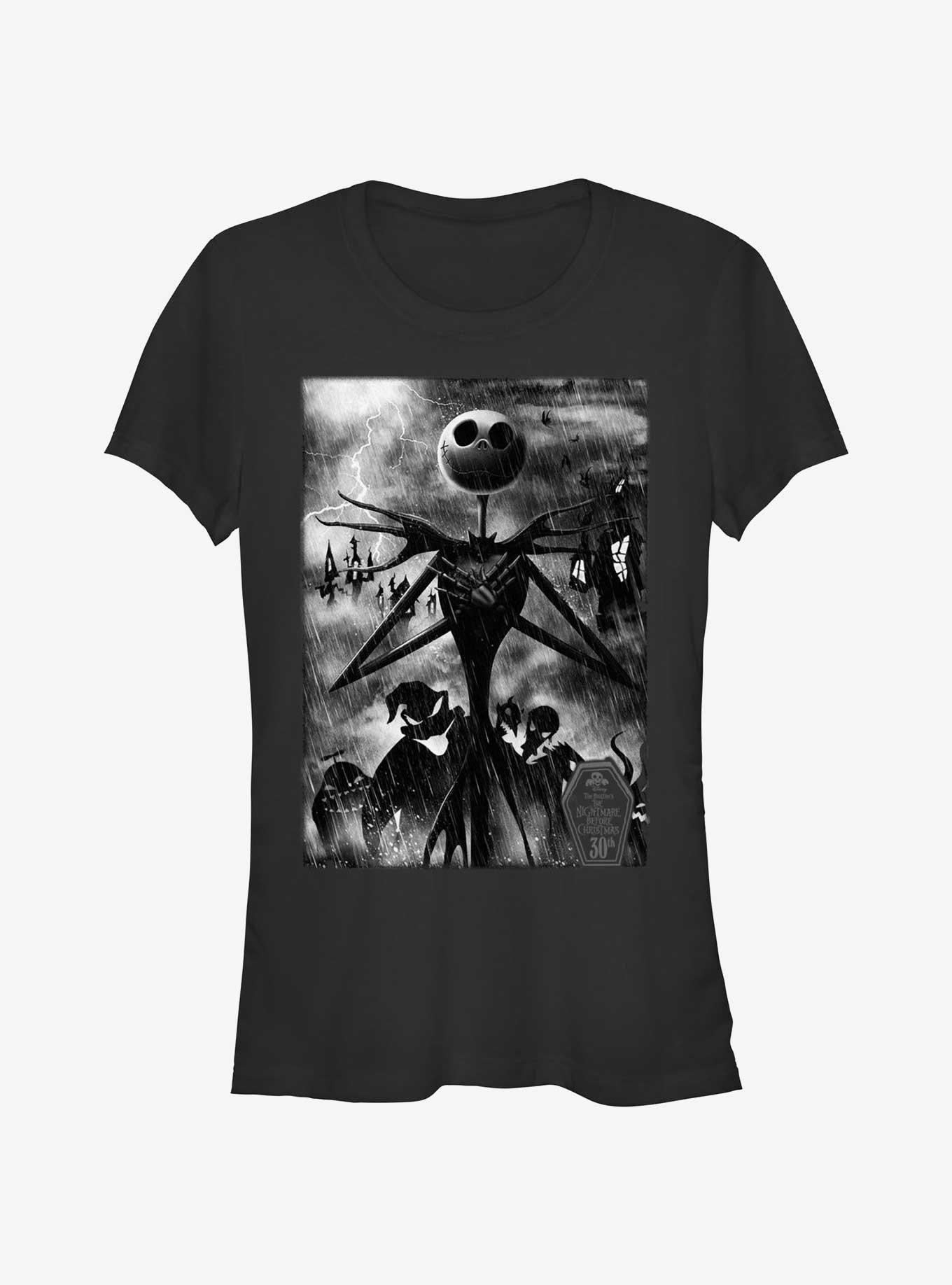 The Nightmare Before Christmas Nightmarish Jack Girls TShirt T-Shirt | Fan Favorite Artwork | Limited Christmas Style