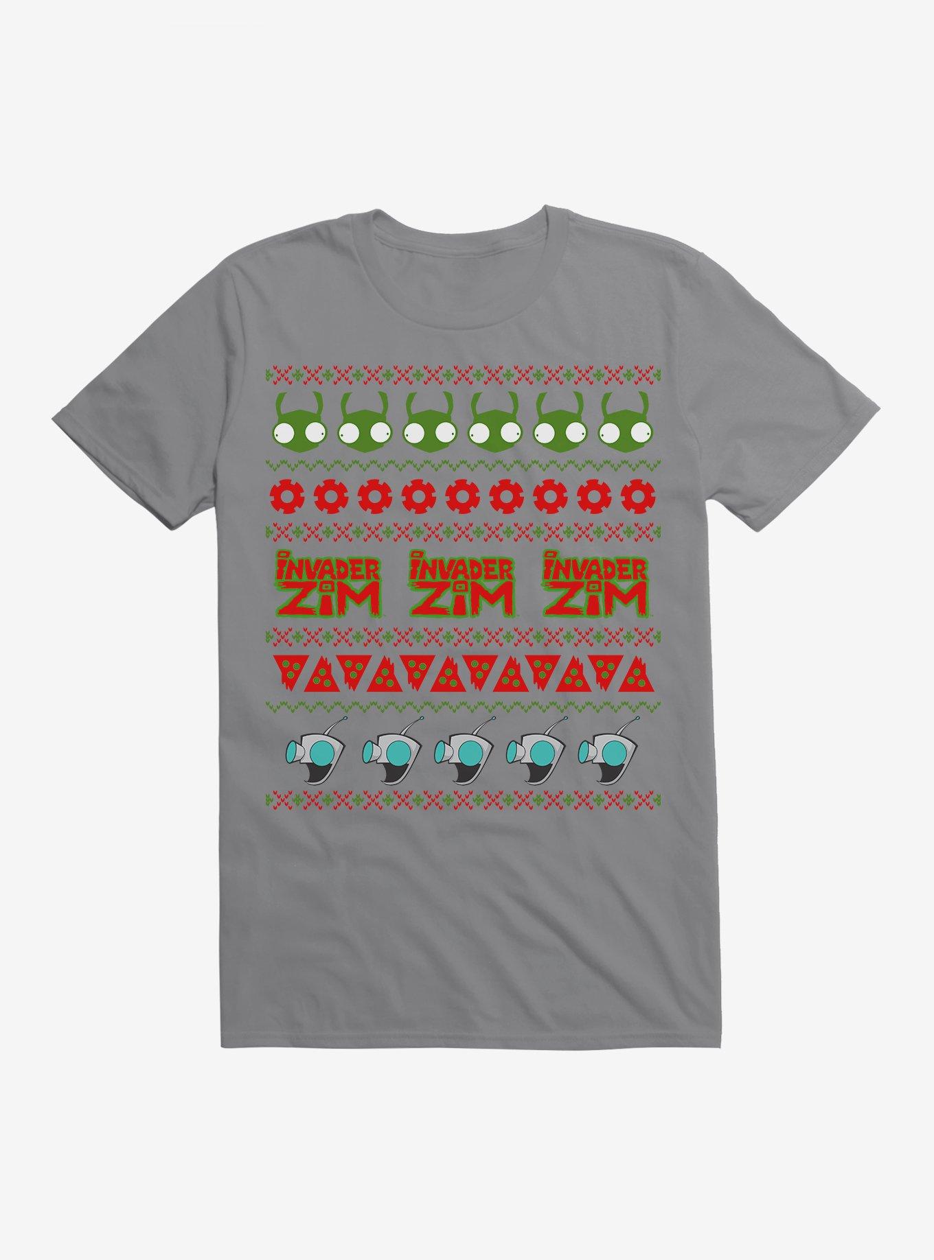 Invader Zim Ugly Christmas Pattern TShirt T-Shirt | Best-Selling Design | Trending Festive Apparel