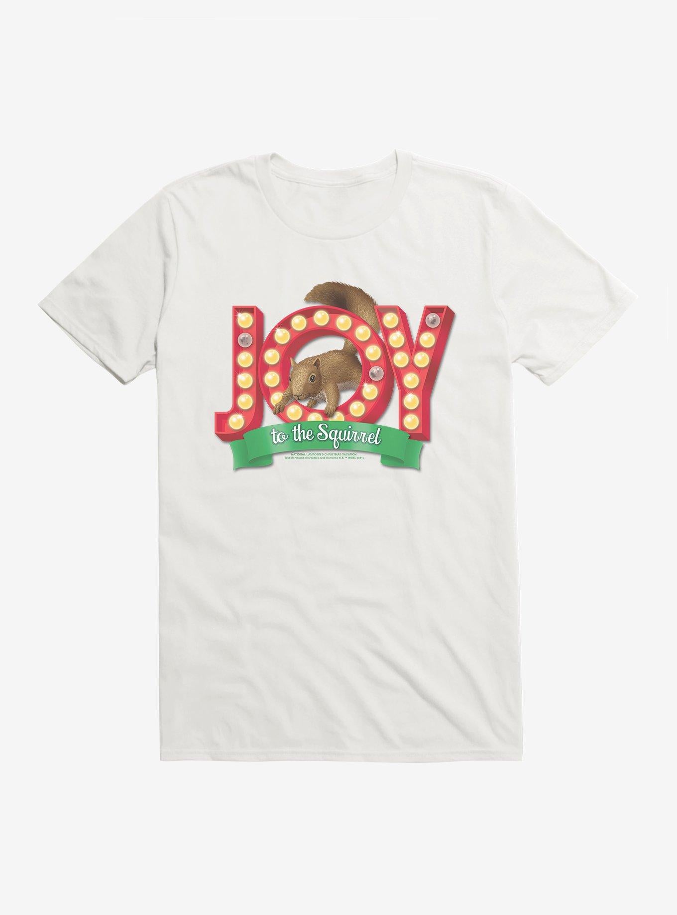 National Lampoons Christmas Vacation Joy To The Squirrel TShirt T-Shirt | Seasonal Must-Have | Trending Festive Apparel