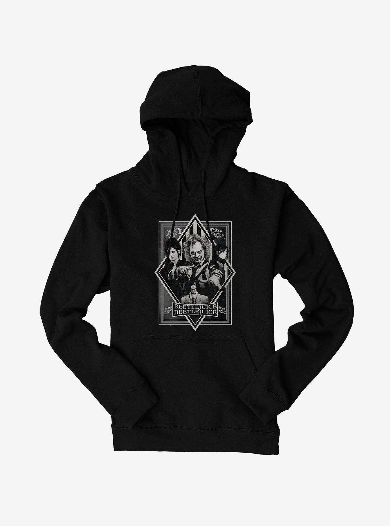 Beetlejuice Beetlejuice Art Deco Poster Hoodie