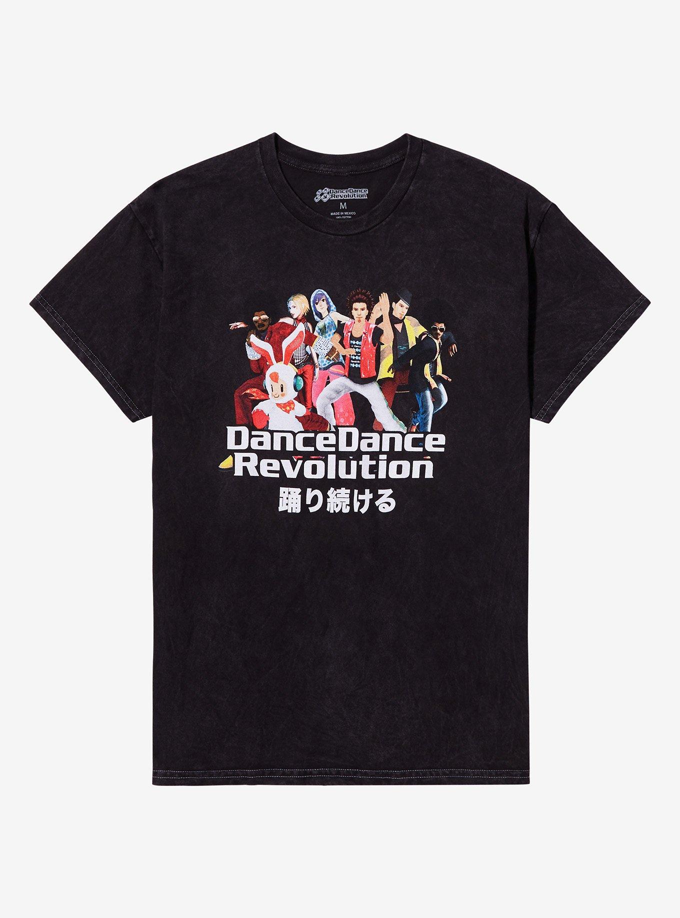 Dance Dance Revolution Group Dark Wash T-Shirt
