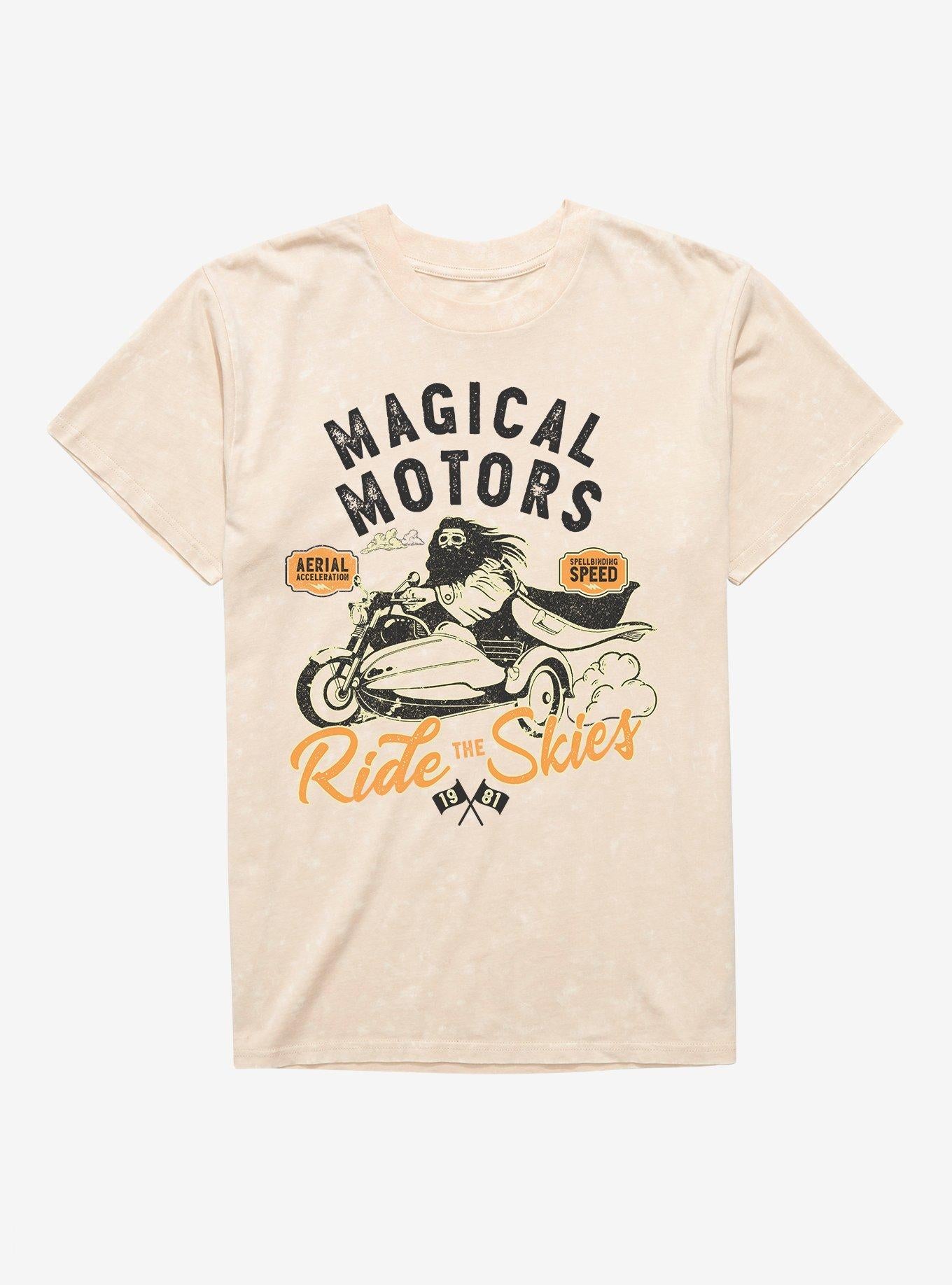 Harry Potter Hagrid Magical Motors Mineral Wash TShirt T-Shirt | Cute Festive Style | Limited Christmas Style