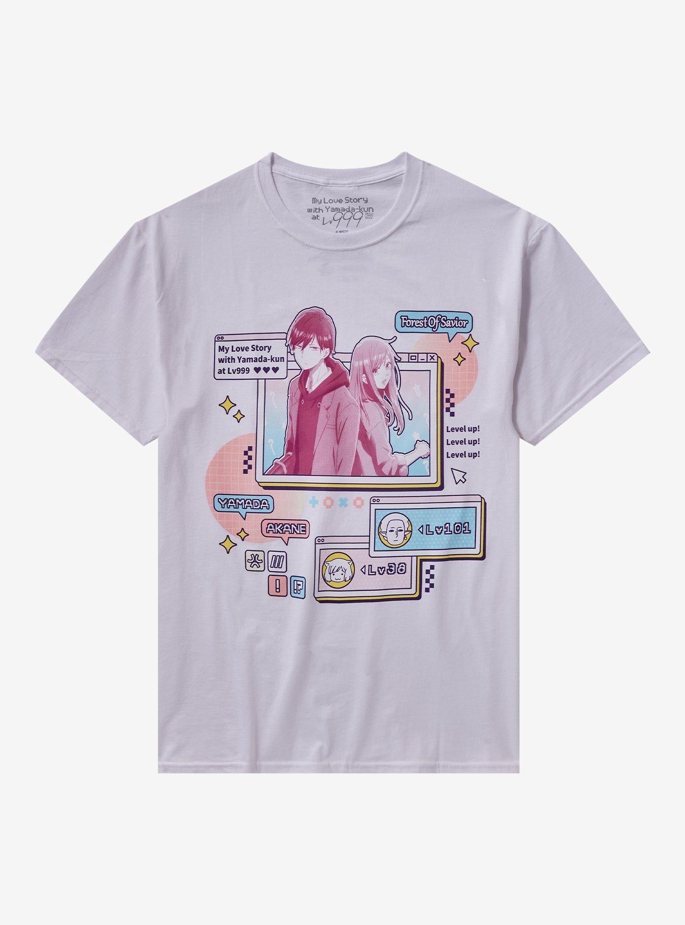 My Love Story With Yamada-Kun At Lv999 Yamada & Akane Game Panel T-Shirt