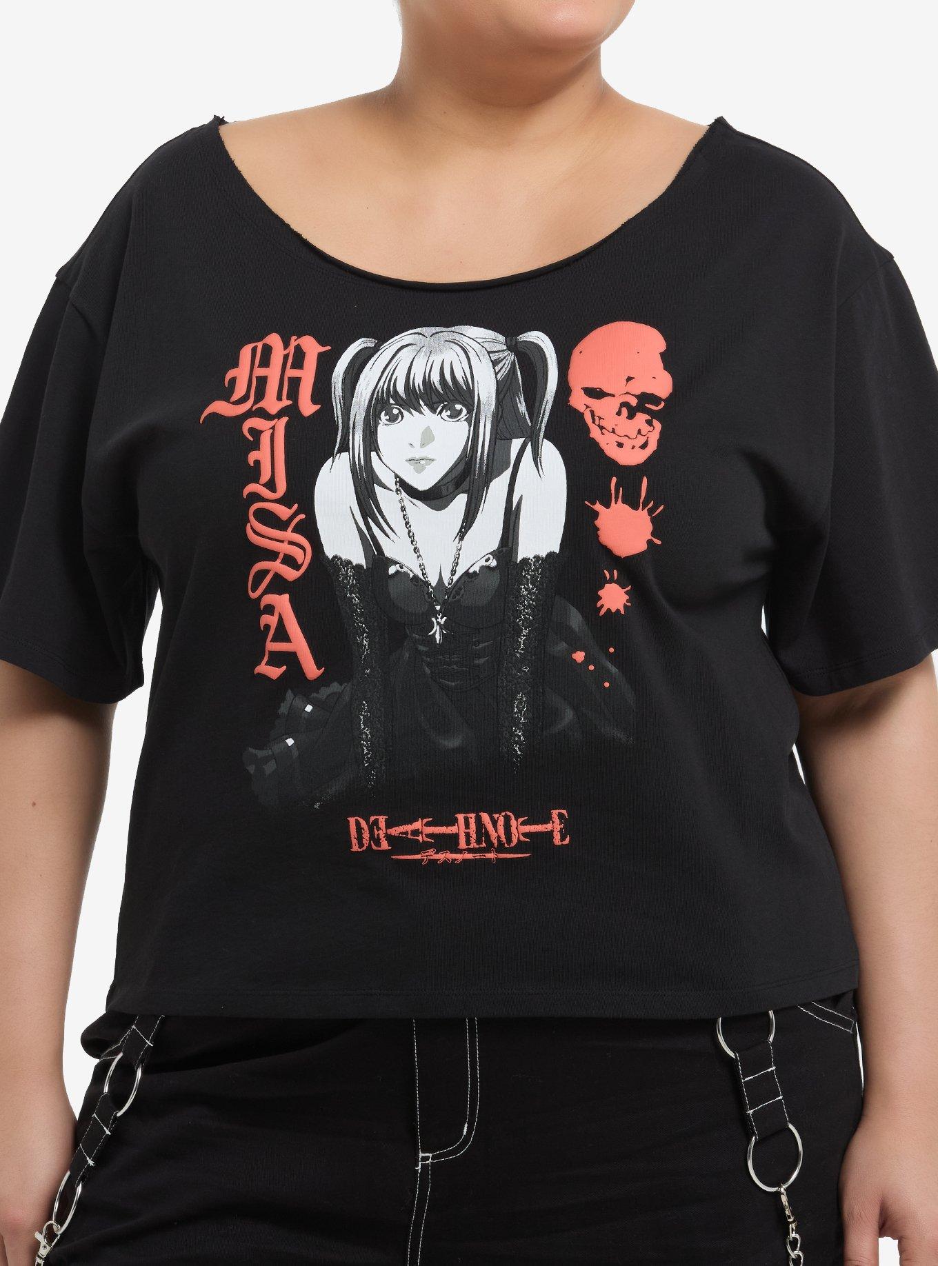 Death Note Misa Off-The-Shoulder Girls T-Shirt Plus Size