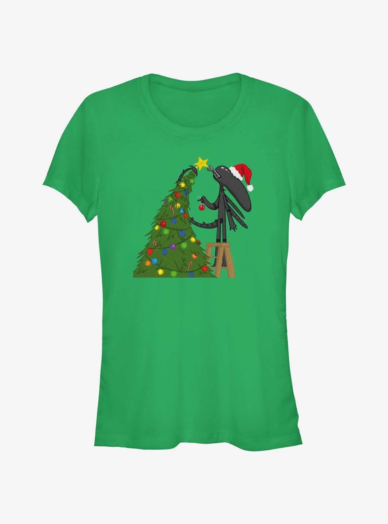 Alien Christmas Ready Girls TShirt T-Shirt | Top Trending Graphic | Great For Christmas Season
