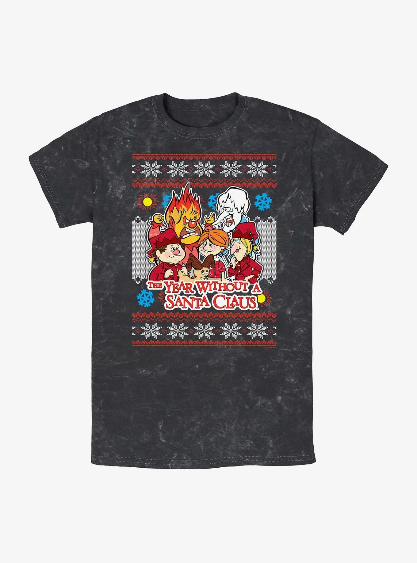 A Year Without A Santa Christmas Gang Mineral Wash TShirt T-Shirt | Fan Favorite Artwork | Top Pick For Gifting