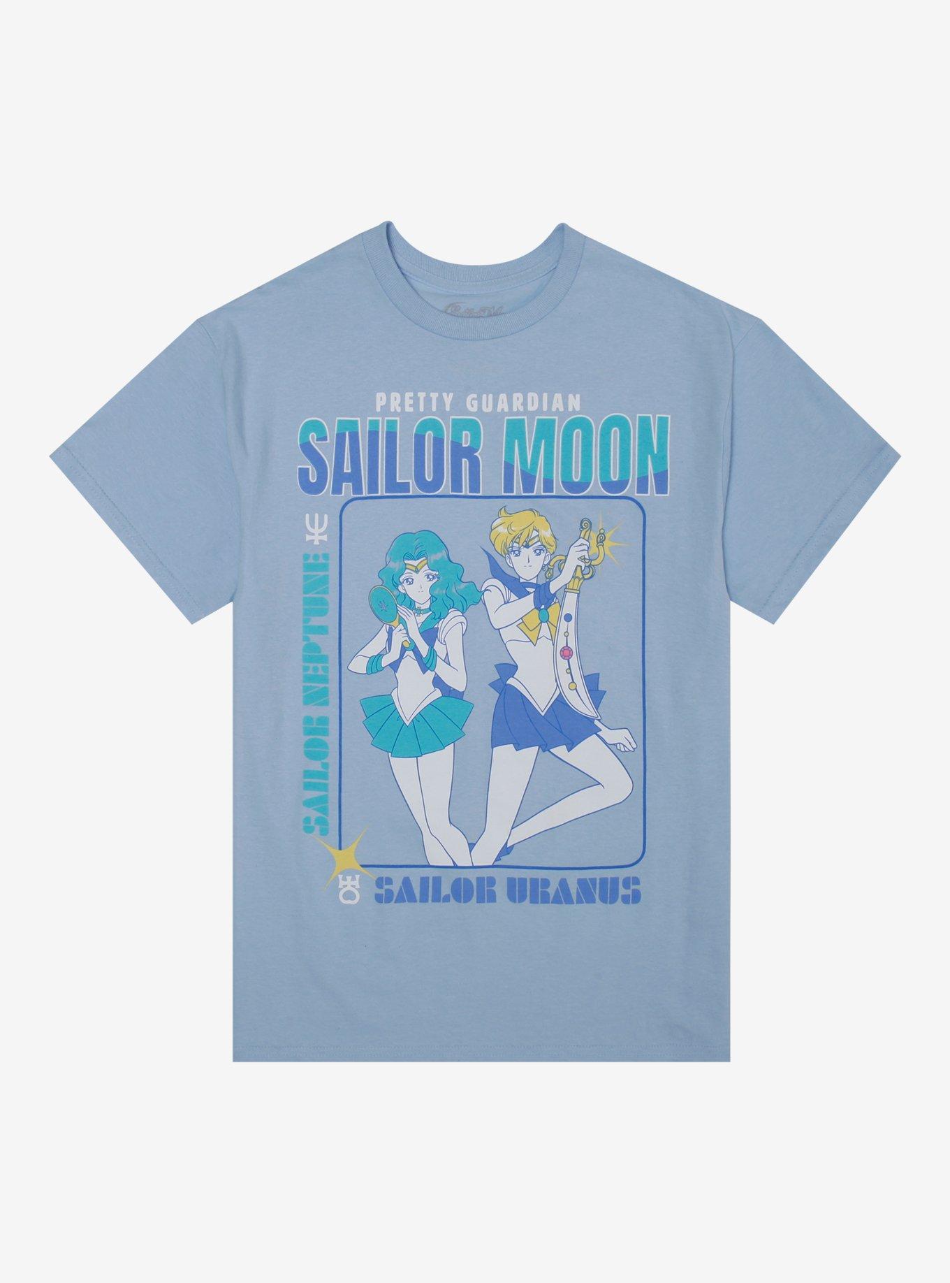 Pretty Guardian Sailor Moon Sailor Neptune Sailor Uranus Boyfriend Fit Girls TShirt Graphic Tee | Graphic Tee | Unisex Shirt | Best-Selling Design