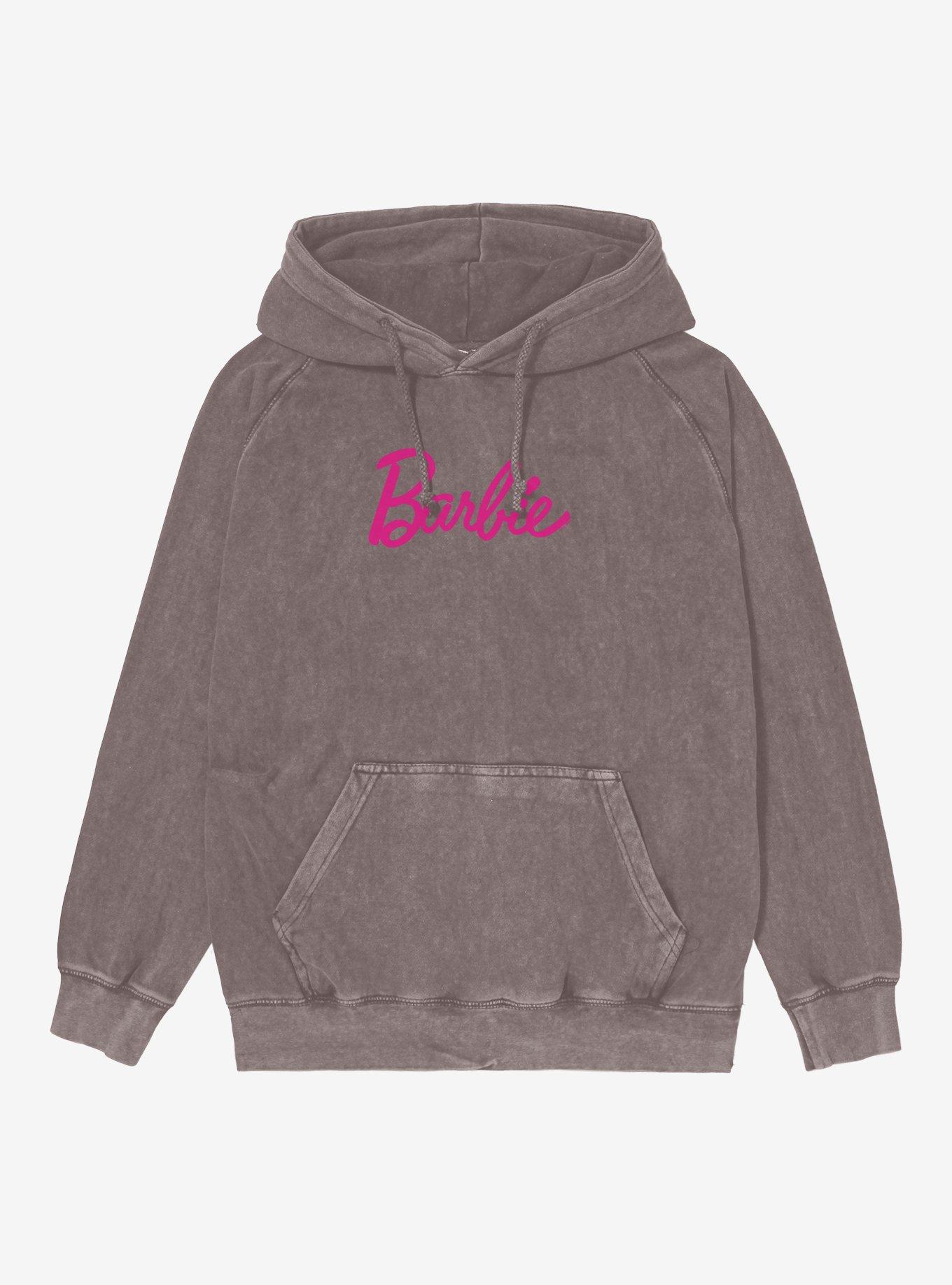 Barbie Barbie Logo Mineral Wash Hoodie
