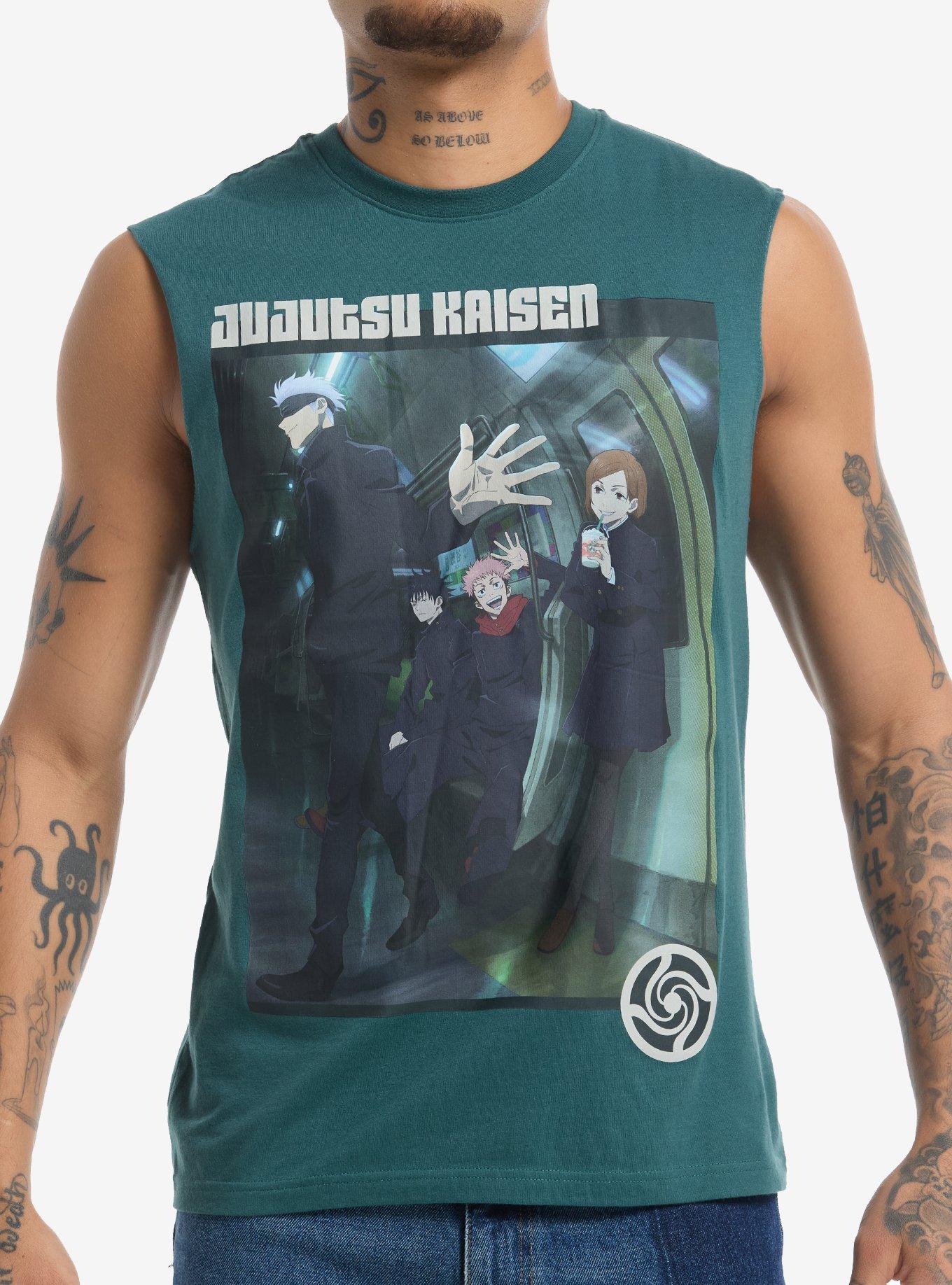 Jujutsu Kaisen Group Subway Muscle Tank Top