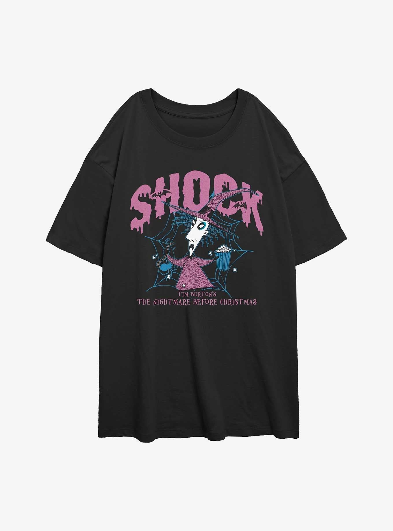 The Nightmare Before Christmas Collegiate Shock Girls Oversized TShirt T-Shirt | Premium Graphic | Great For Christmas Season