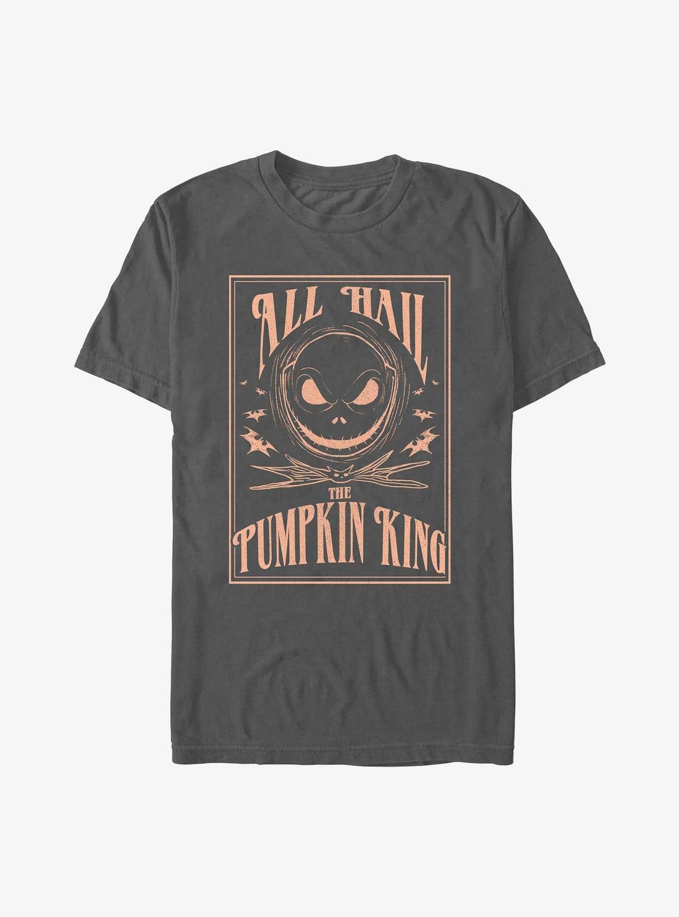 The Nightmare Before Christmas Hail The Pumpkin King Garment Dye TShirt T-Shirt | Cute Festive Style | Limited Christmas Style