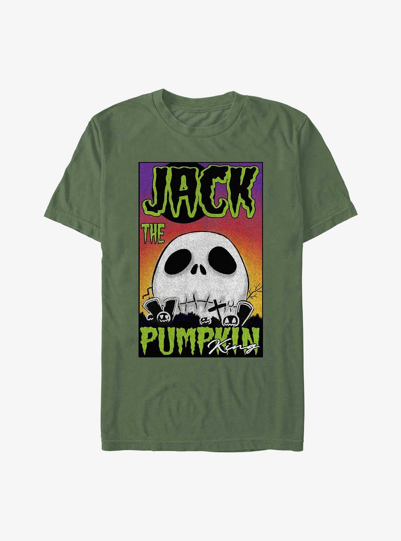 The Nightmare Before Christmas Jack Big Skull Garment Dye TShirt T-Shirt | Fan Favorite Artwork | Trending Festive Apparel