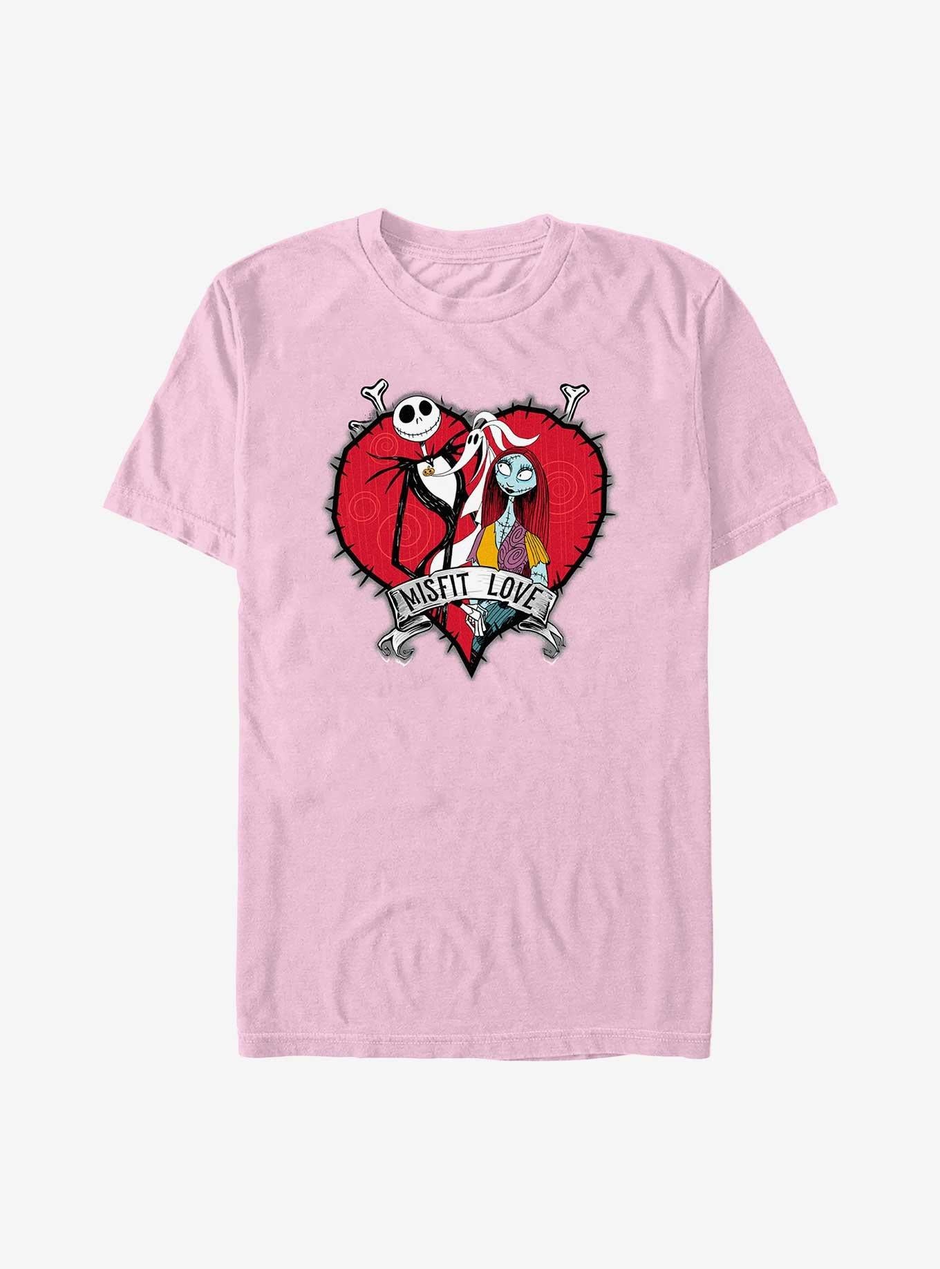 The Nightmare Before Christmas Jack Sally Misfit Love Garment Dye TShirt T-Shirt | Vintage Christmas Look | Top Pick For Gifting