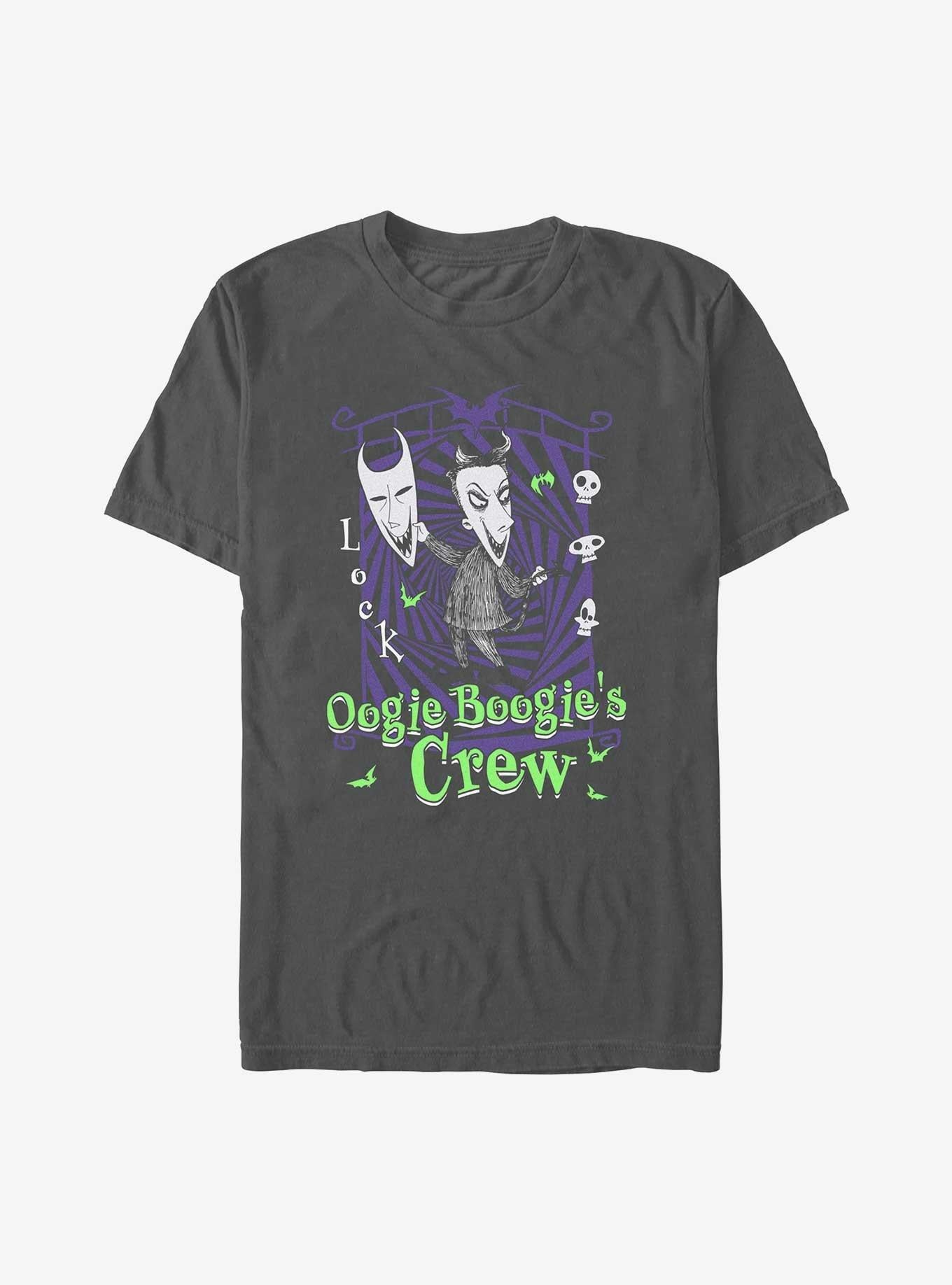 The Nightmare Before Christmas Boogies Crew Lock Garment Dye TShirt T-Shirt | Cute Festive Style | Limited Christmas Style
