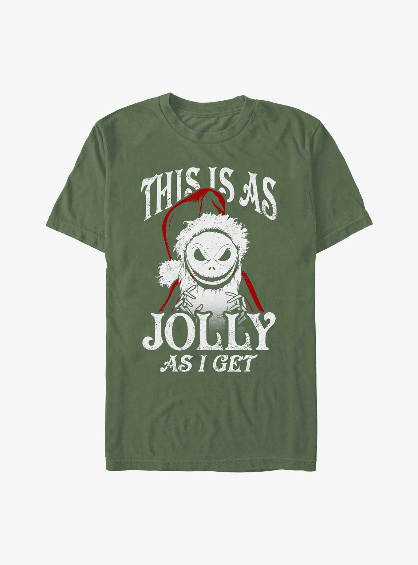 The Nightmare Before Christmas Jolly Santa Jack Garment Dye TShirt T-Shirt | Fan Favorite Artwork | Limited Christmas Style