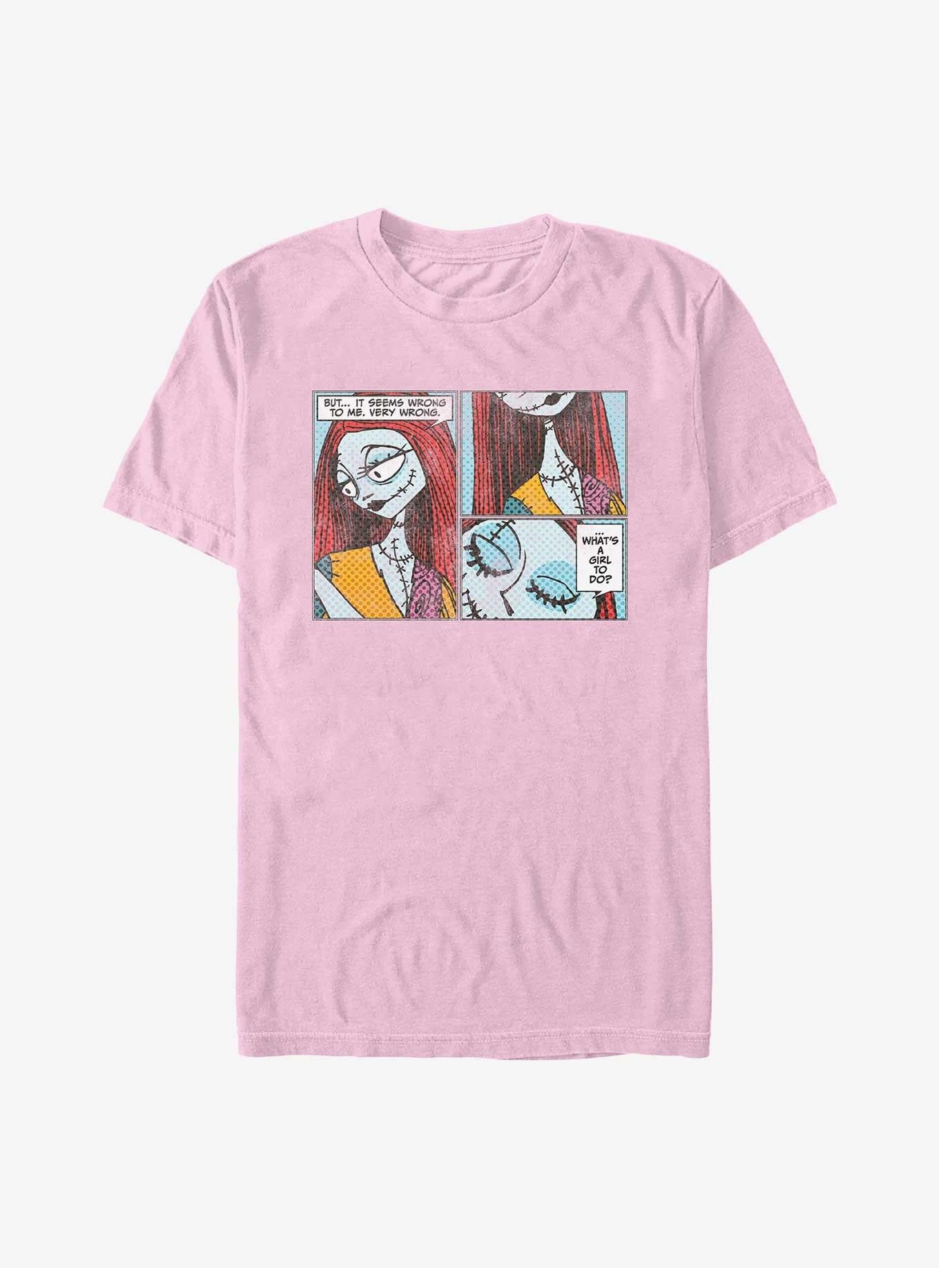 The Nightmare Before Christmas Sally Comic Garment Dye TShirt T-Shirt | Holiday Edition | Trending Festive Apparel