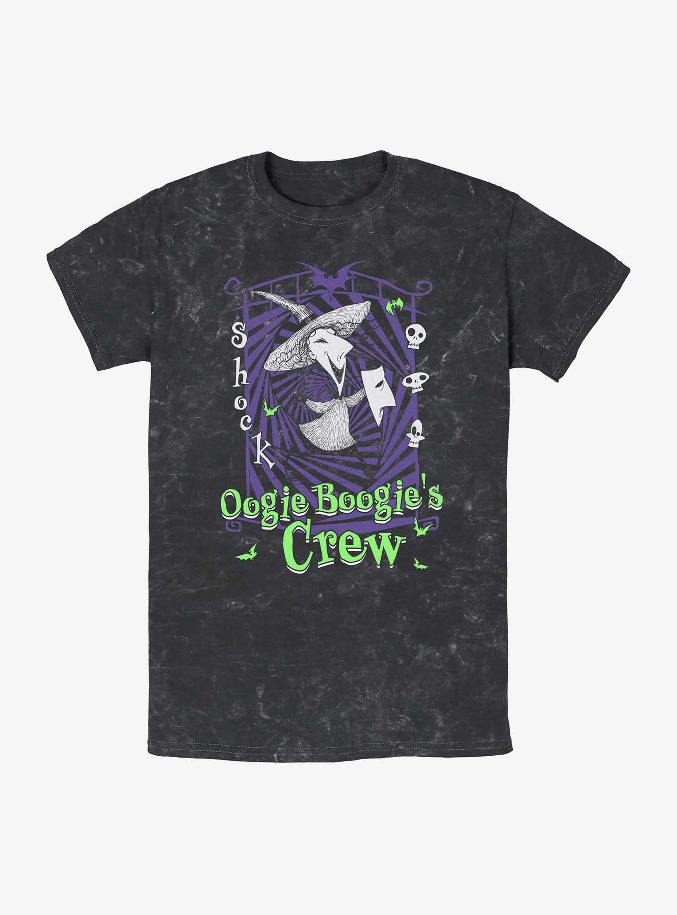 The Nightmare Before Christmas Boogies Crew Shock Mineral Wash TShirt T-Shirt | Best-Selling Design | Perfect Holiday Gift