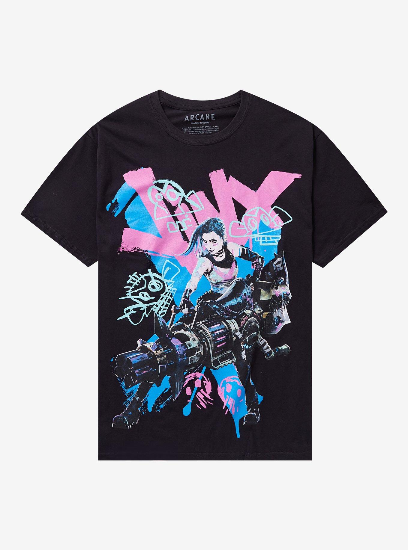 Arcane Jinx Graffiti Jumbo Graphic T-Shirt