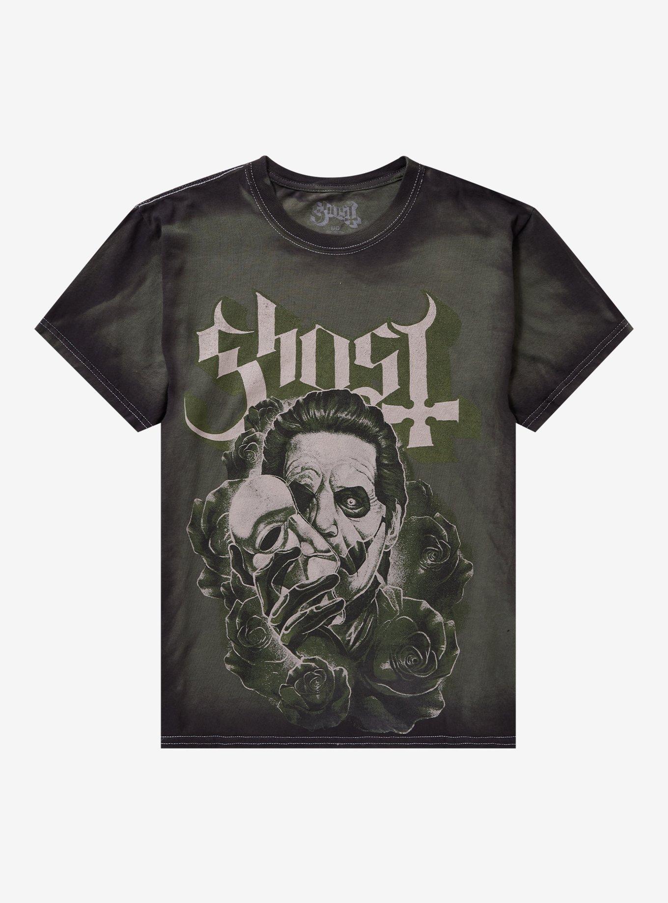 Ghost Papa Emeritus Mask Seam Spray Girls T-Shirt
