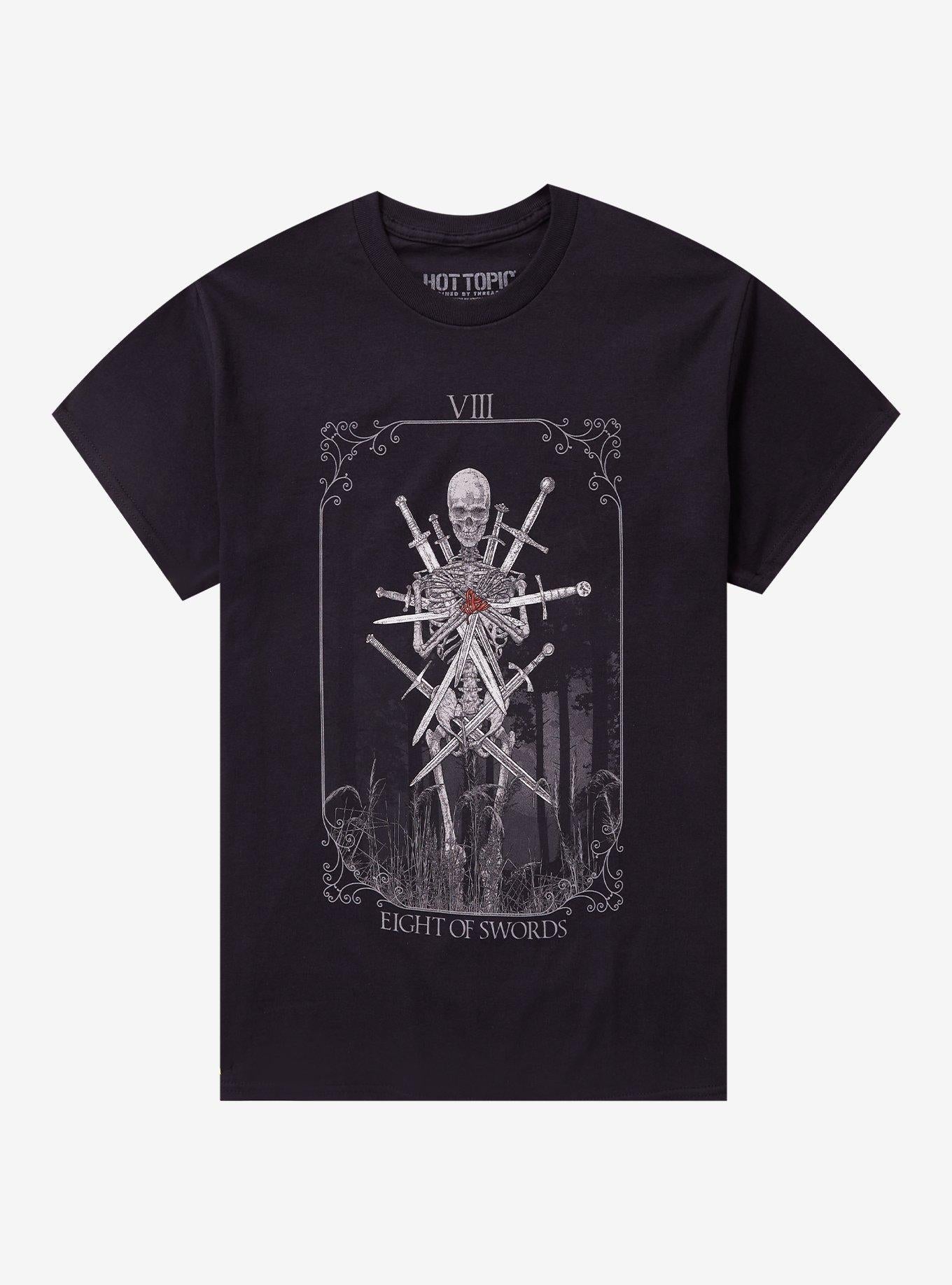 Eight Of Swords Tarot Card T-Shirt By KingNamu