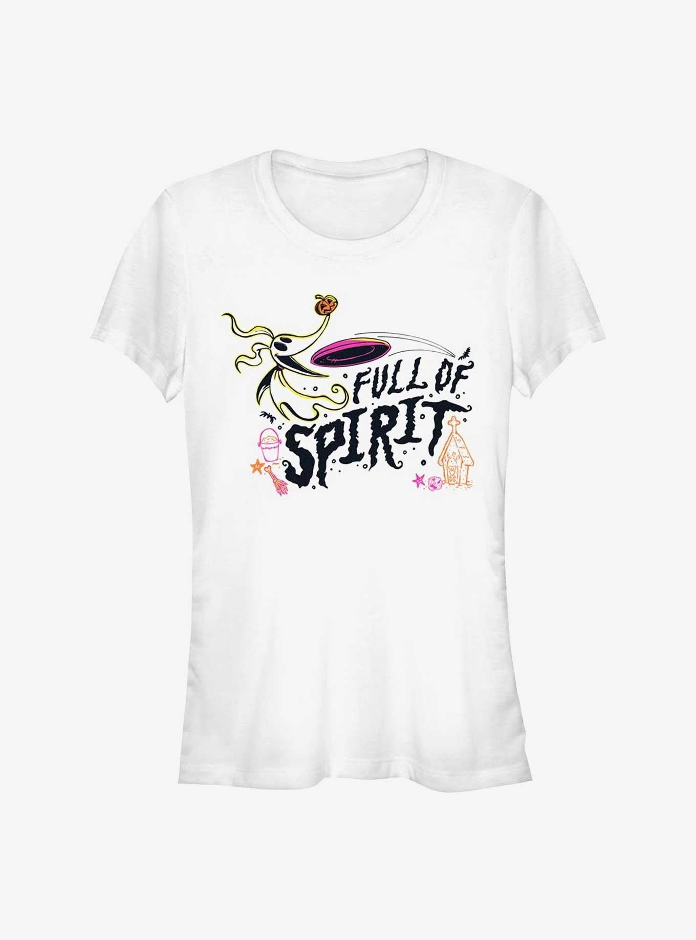 The Nightmare Before Christmas Zero Full Spirit Girls TShirt T-Shirt | Fan Favorite Artwork | Great For Christmas Season