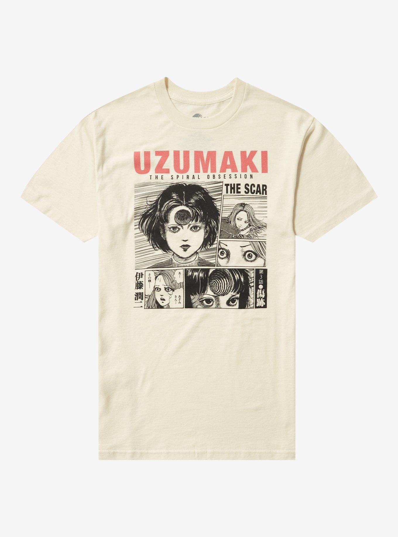 Junji Ito Uzumaki The Scar Grid Panels Girls T-Shirt