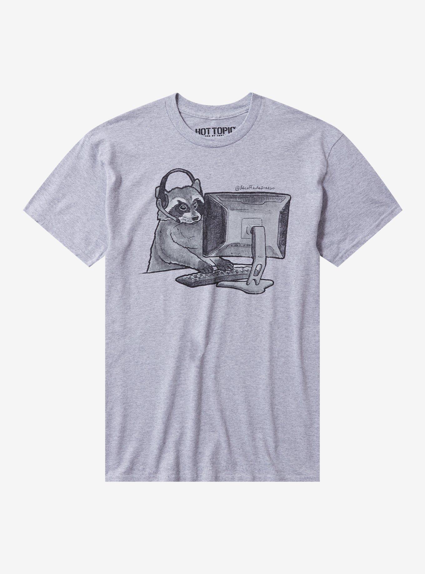 Raccoon Gaming TShirt By Decaffedepresso Graphic Tee | Graphic Tee | Unisex Shirt | Perfect Gift for Fans