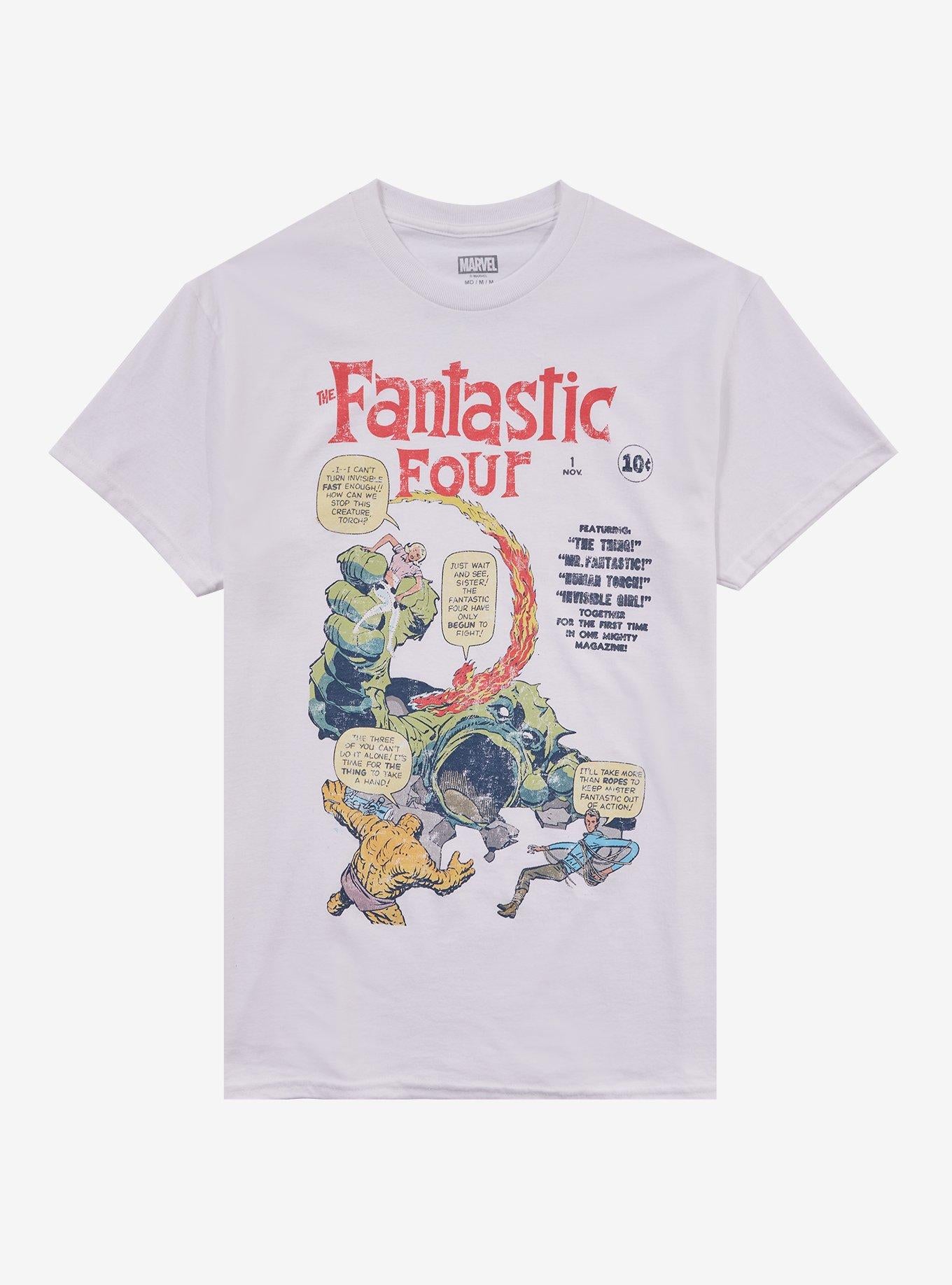 Marvel The Fantastic Four Comic Book Cover T-Shirt T-Shirt – High Detail Graphic | Must-Have Style