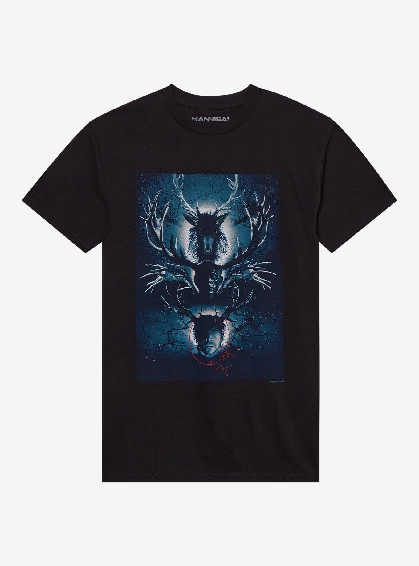 Hannibal Stag Heads T-Shirt