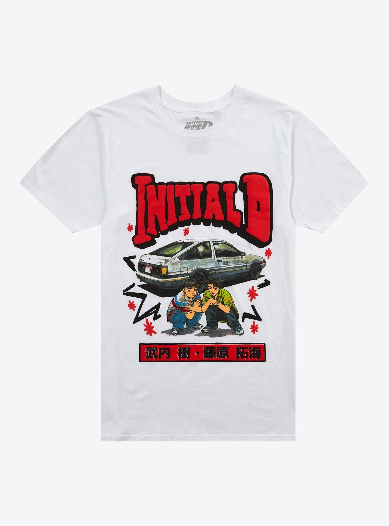 Initial D Crouching Puff Print T-Shirt