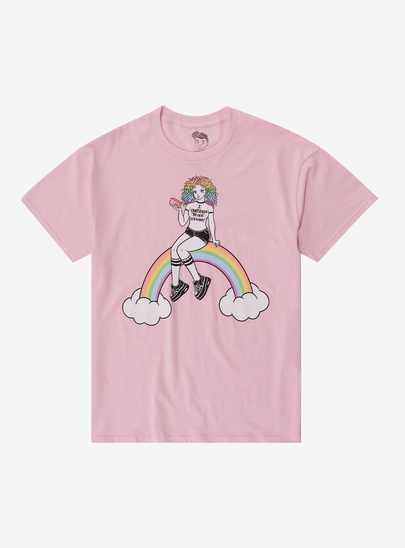 Can't Even Think Straight Rainbow T-Shirt By Nico Salazar