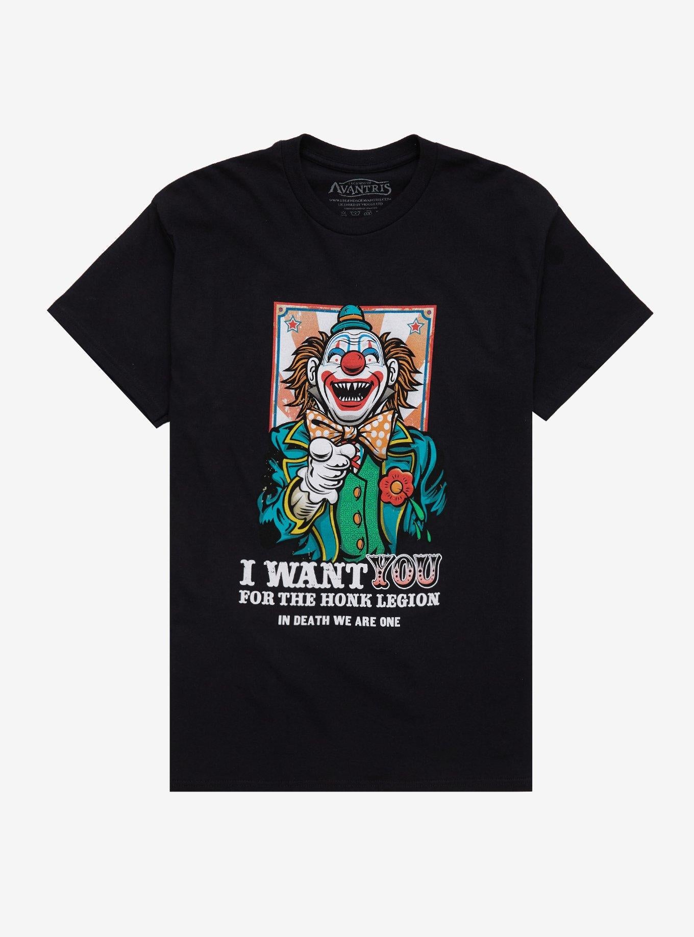 Legends Of Avantris Honk Legion Clown T-Shirt