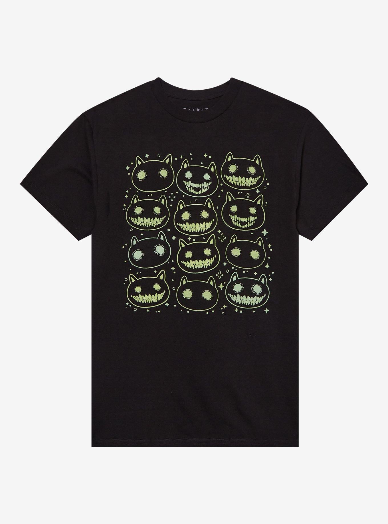 Grinning Cats Glow-In-The-Dark T-Shirt By Friday Jr.