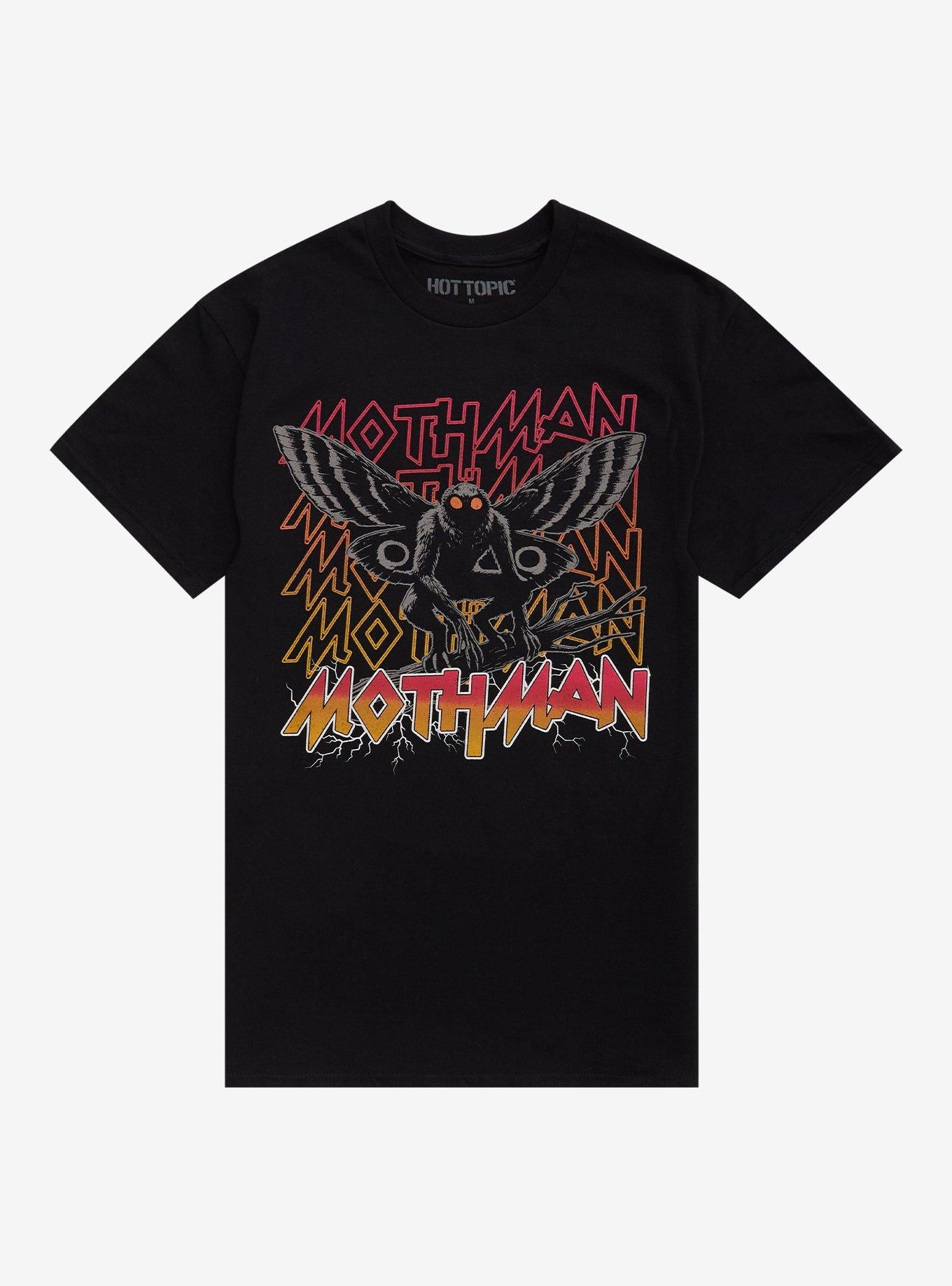 Mothman Metal Font T-Shirt