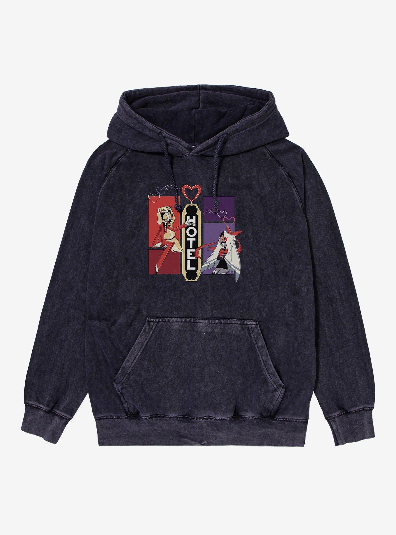 Hazbin Hotel Charlie & Vaggie Mineral Wash Hoodie
