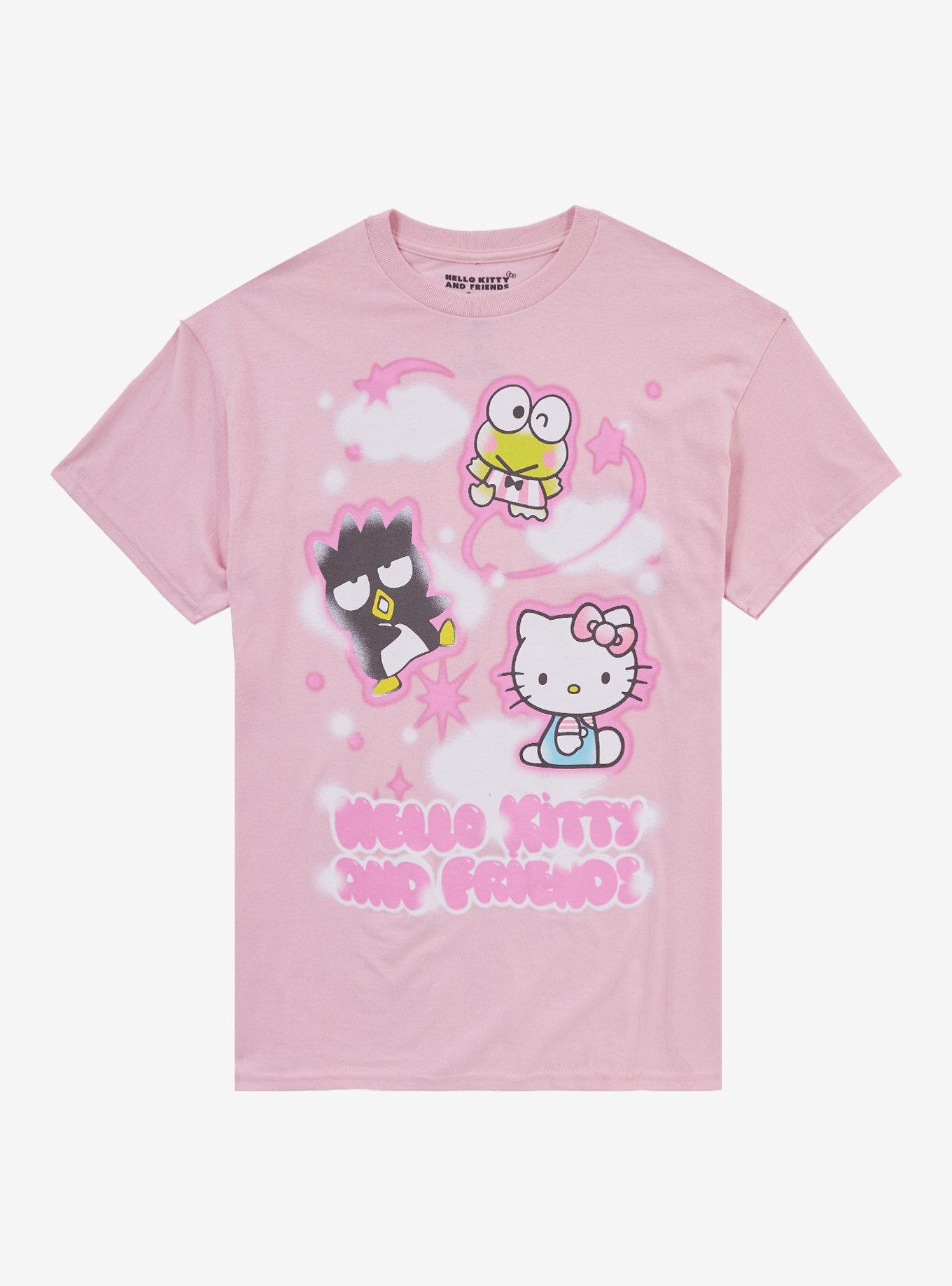 Hello Kitty And Friends Clouds Airbrush Girls T-Shirt